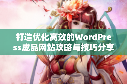 打造优化高效的WordPress成品网站攻略与技巧分享