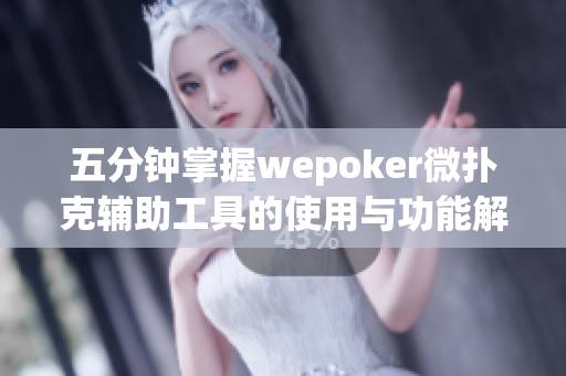 五分钟掌握wepoker微扑克辅助工具的使用与功能解析