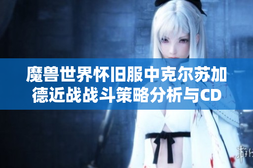 魔兽世界怀旧服中克尔苏加德近战战斗策略分析与CD管理技巧