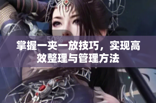 掌握一夹一放技巧，实现高效整理与管理方法