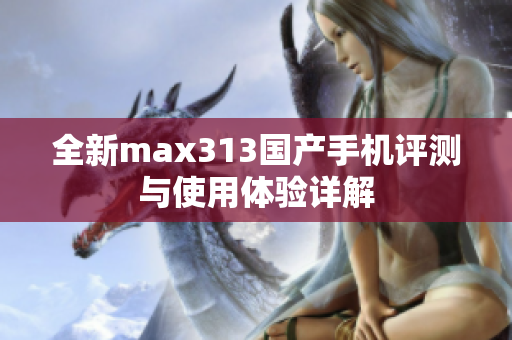 全新max313国产手机评测与使用体验详解