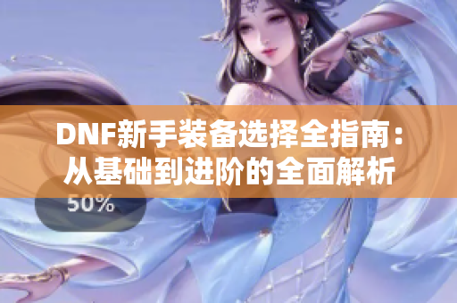 DNF新手装备选择全指南：从基础到进阶的全面解析