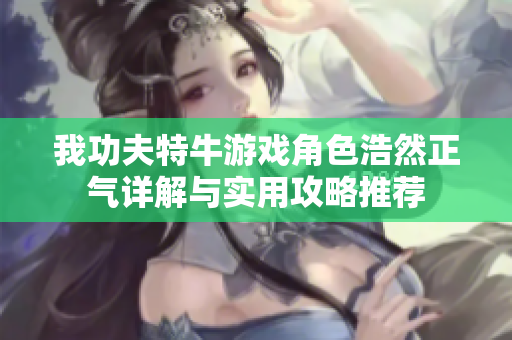 我功夫特牛游戏角色浩然正气详解与实用攻略推荐