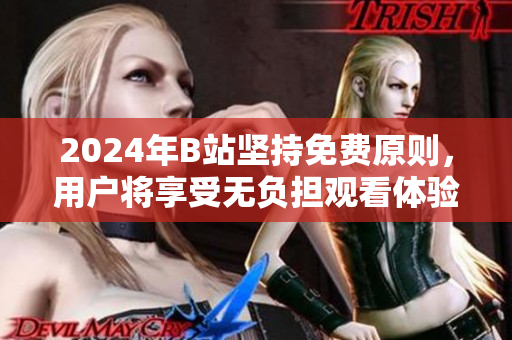 2024年B站坚持免费原则，用户将享受无负担观看体验