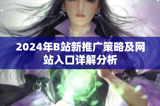 2024年B站新推广策略及网站入口详解分析