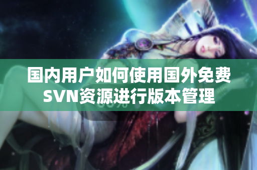 国内用户如何使用国外免费SVN资源进行版本管理