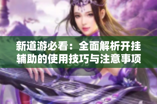 新道游必看：全面解析开挂辅助的使用技巧与注意事项