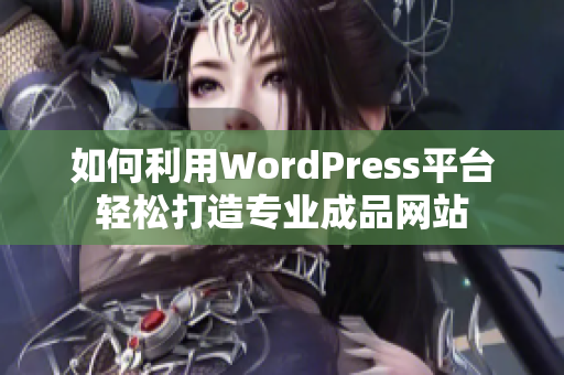 如何利用WordPress平台轻松打造专业成品网站