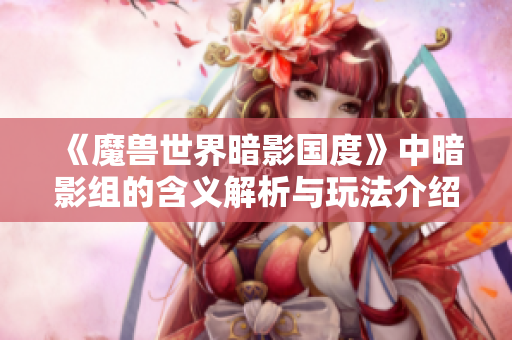 《魔兽世界暗影国度》中暗影组的含义解析与玩法介绍