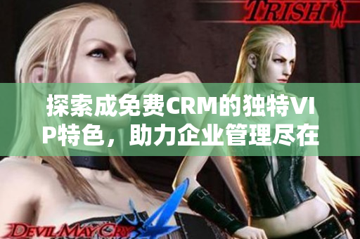 探索成免费CRM的独特VIP特色，助力企业管理尽在掌握