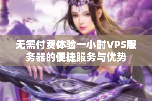 无需付费体验一小时VPS服务器的便捷服务与优势