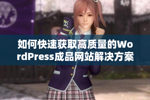 如何快速获取高质量的WordPress成品网站解决方案