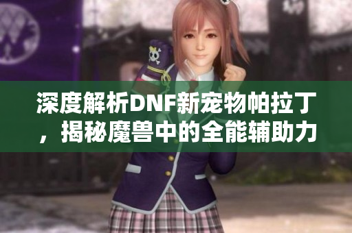 深度解析DNF新宠物帕拉丁，揭秘魔兽中的全能辅助力量